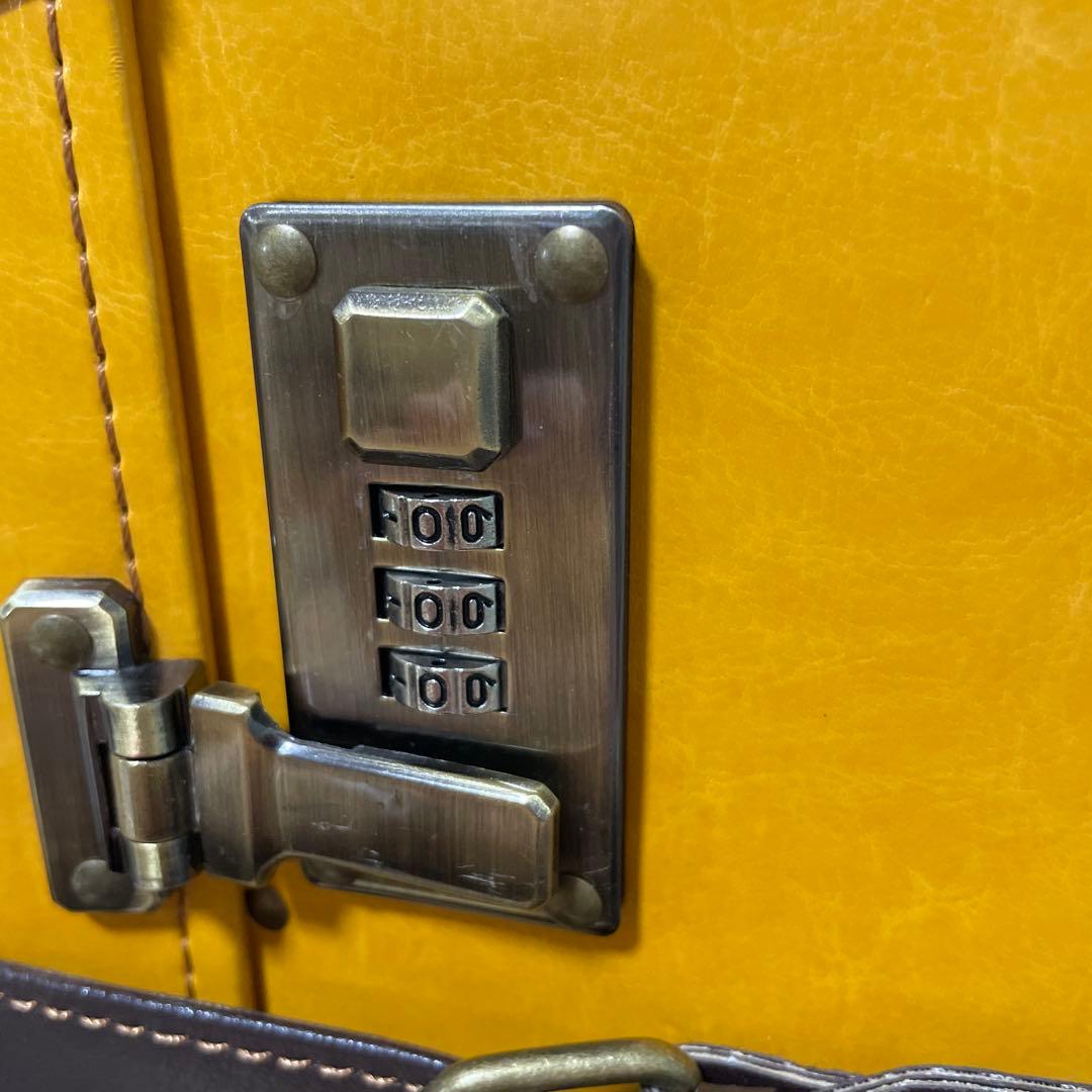 最終値下　廃盤　リトルミイ　キャリーケース　スーツケース　革　イエロー　50L