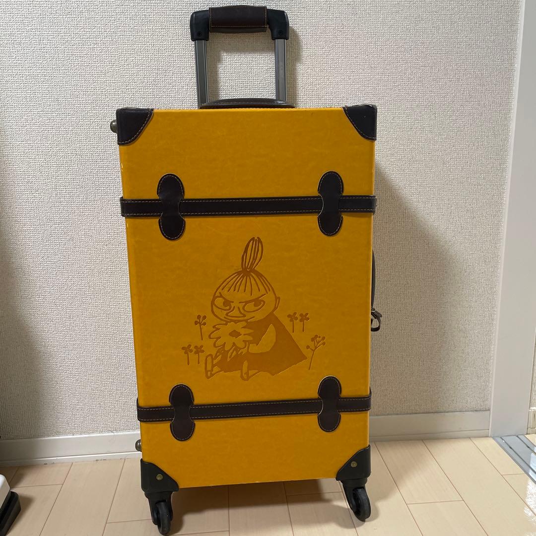 最終値下　廃盤　リトルミイ　キャリーケース　スーツケース　革　イエロー　50L