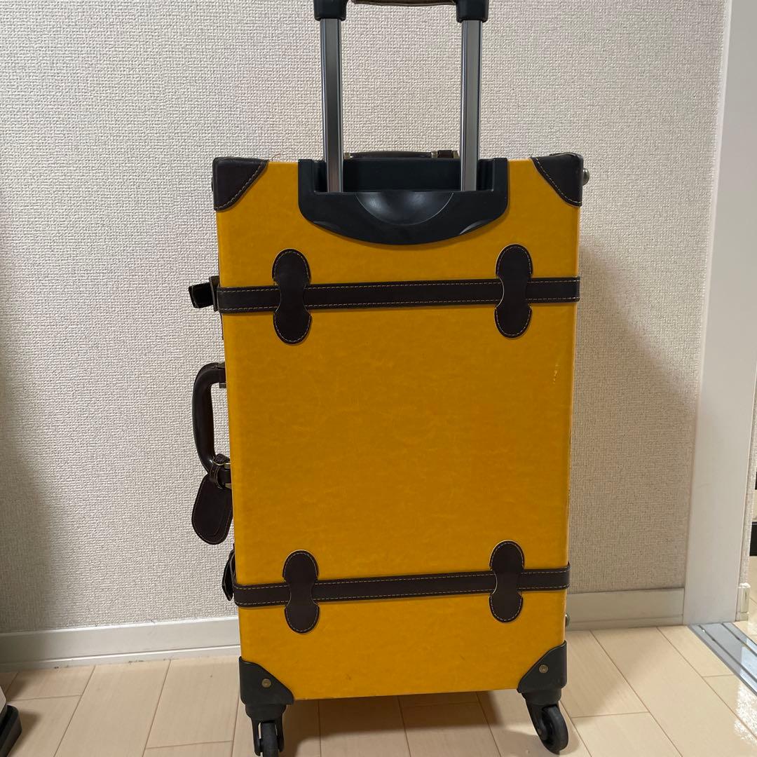 最終値下　廃盤　リトルミイ　キャリーケース　スーツケース　革　イエロー　50L