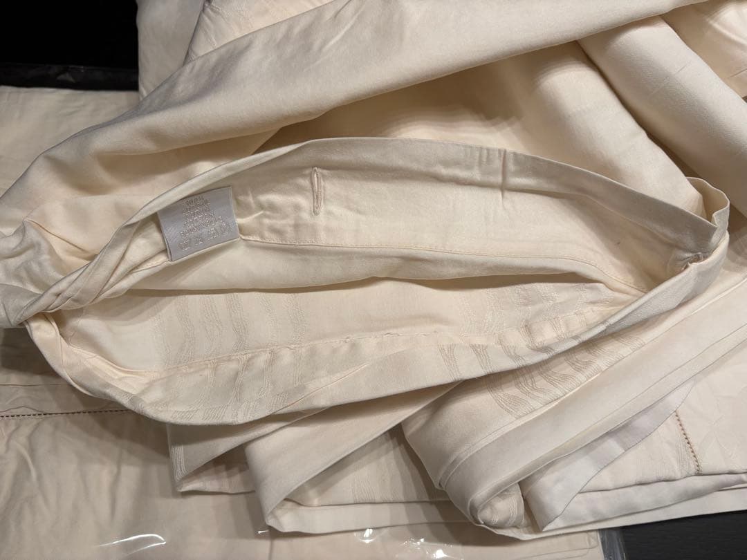 Frette フレッテ　ドゥべカバー／枕カバー2枚のセット、コットン100%