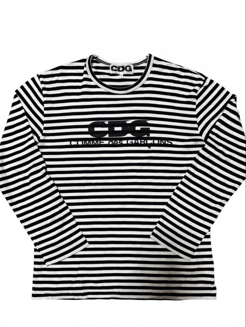 CDG ボーダー　ロンT 長袖Tシャツ