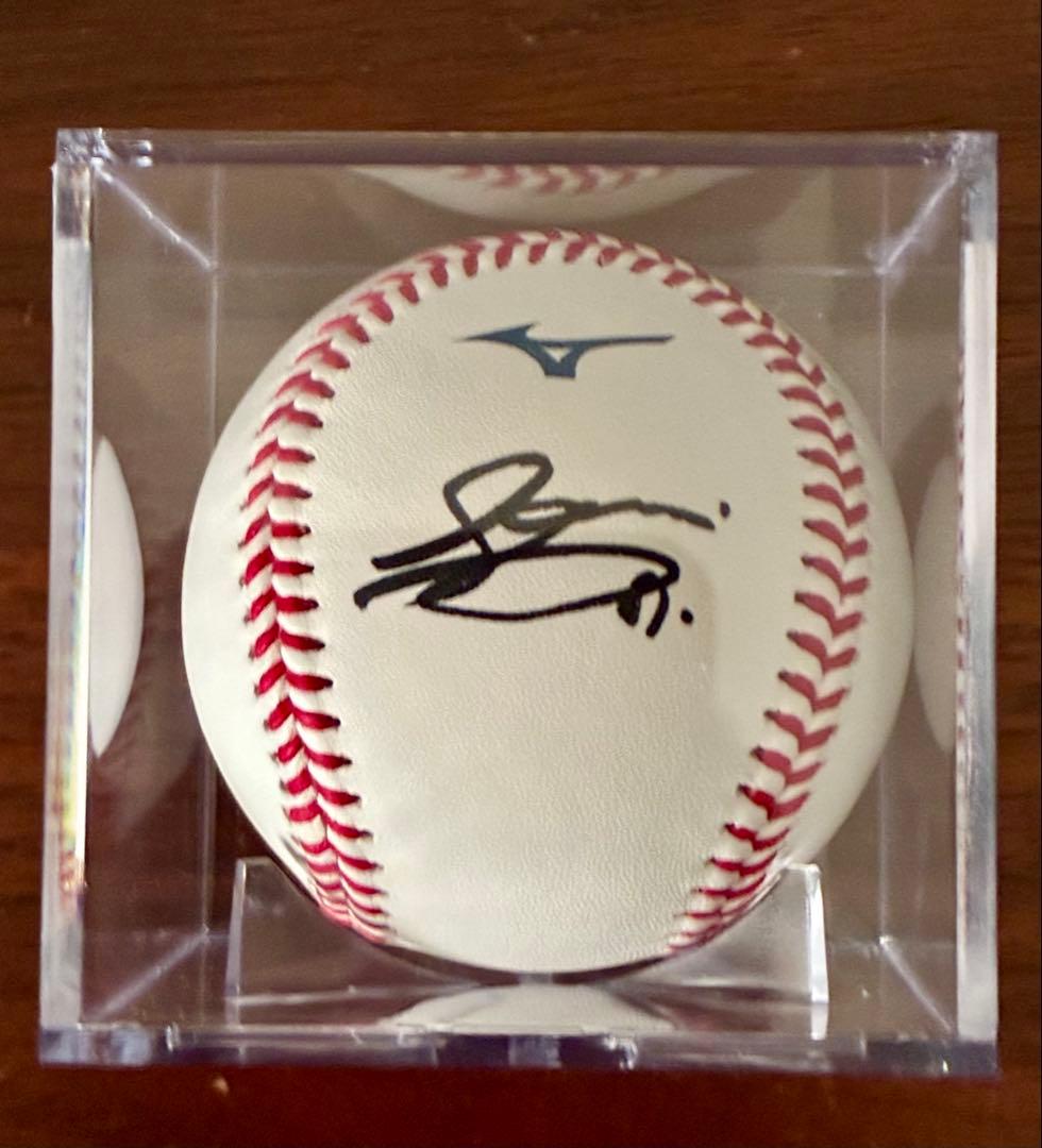 阪神タイガース NPB統一球 佐藤輝明選手 直筆サインボール 新品 ケース付き