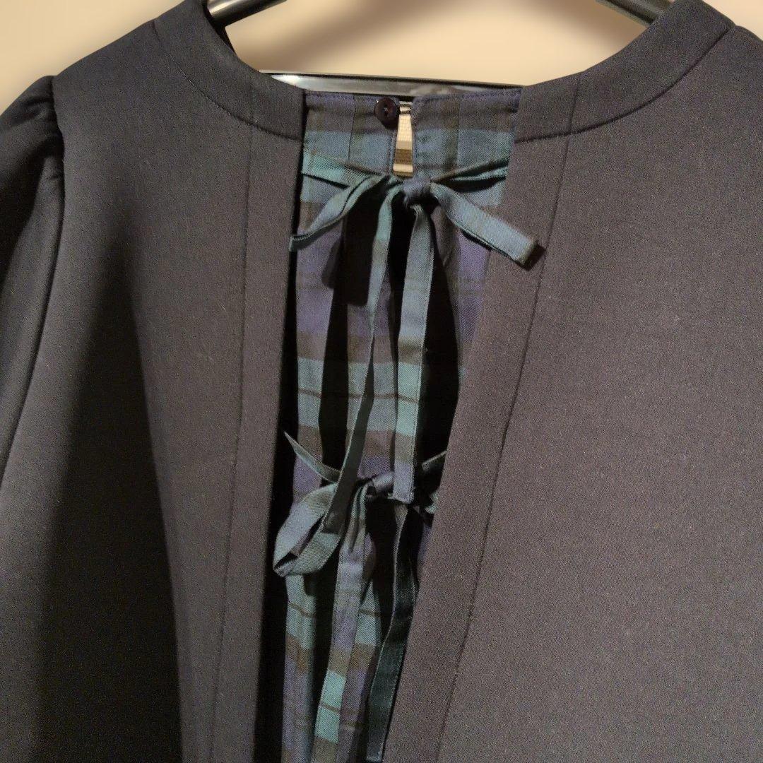 お値下げしました〜ローズティアラ　大きいサイズチェック切替プルオーバー