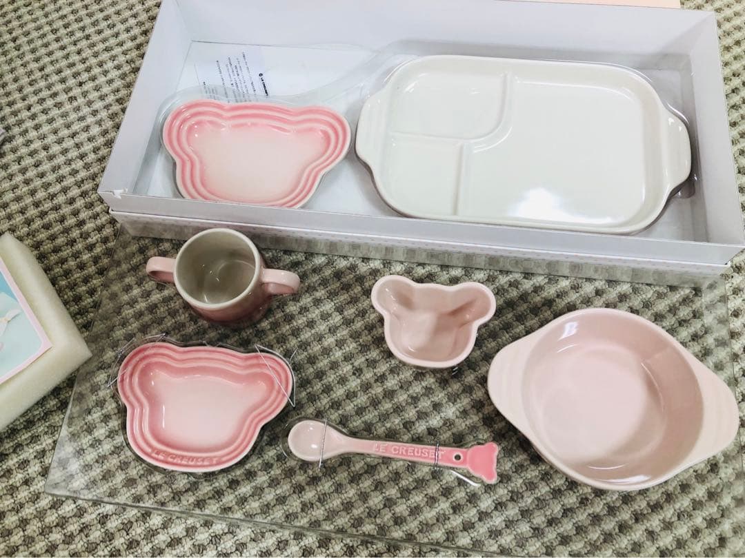 ル・クルーゼ子供用食器セット