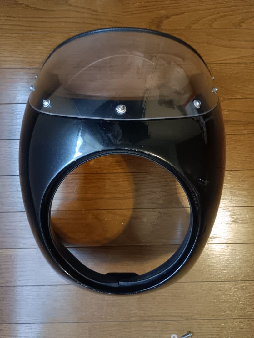 【入手困難】カワサキ純正　エストレヤ用ビキニカウル　純正ステー（黒メッキ）付き