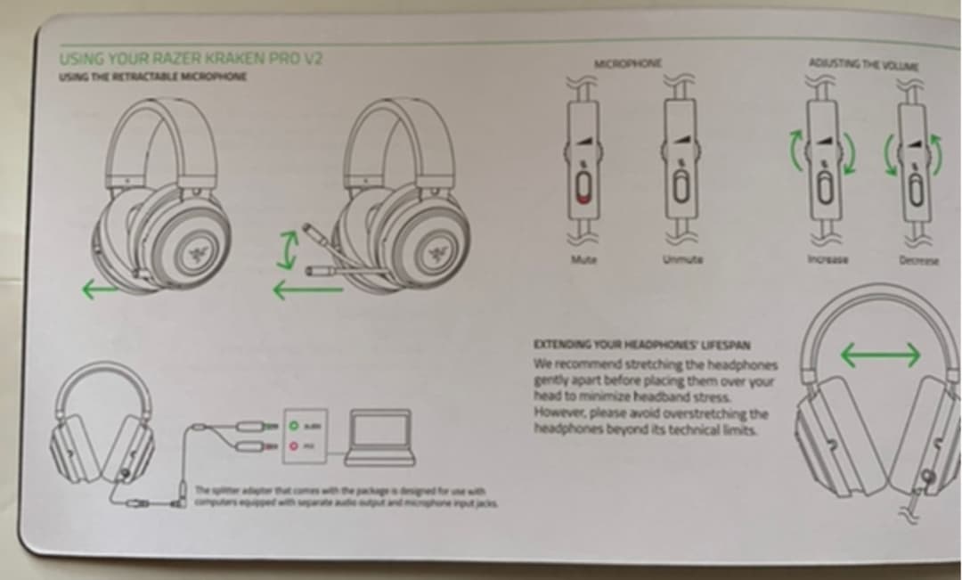 Razer Kraken Pro V2 ステレオ ゲーミングヘッドセット