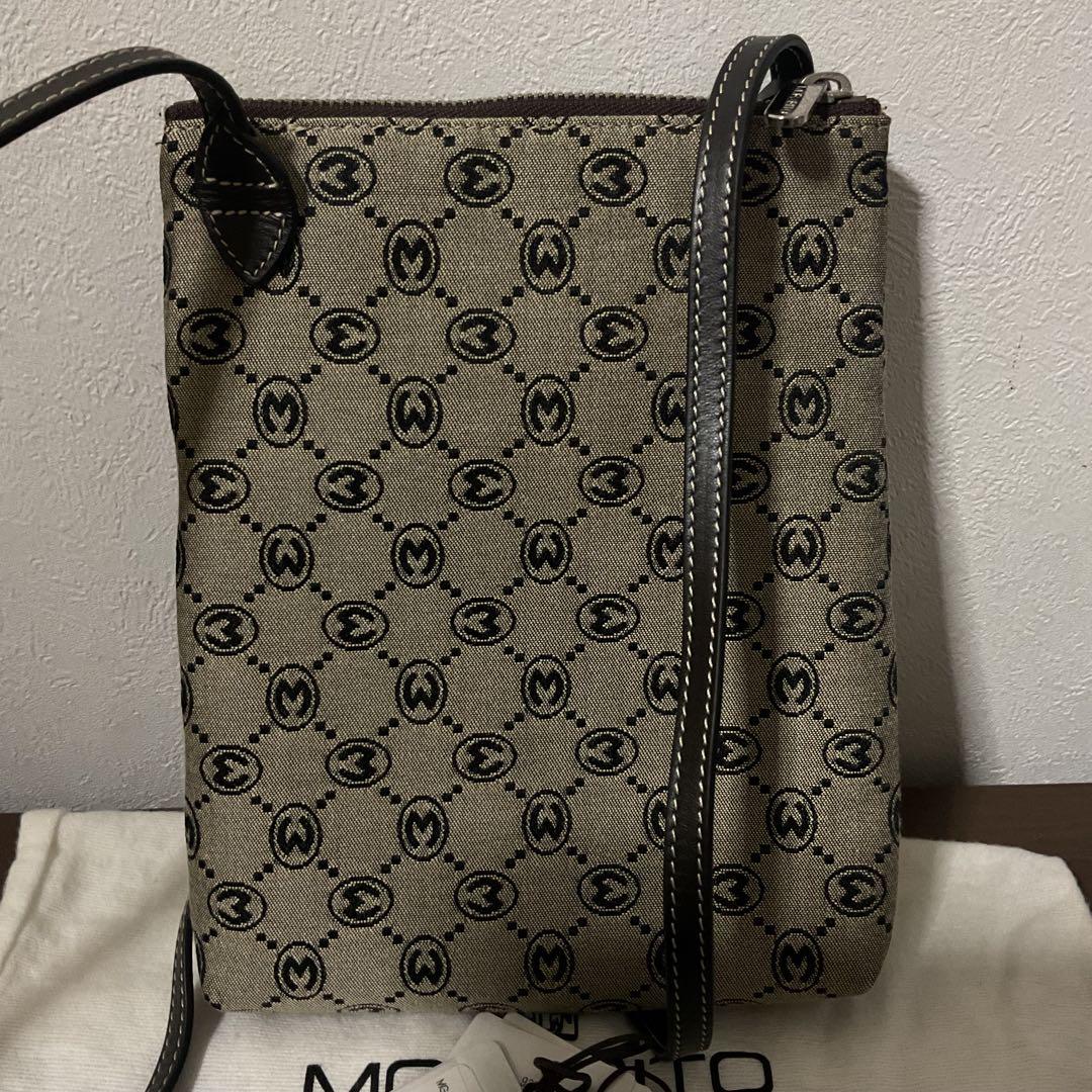 ファボチャン 使用２日 美品 モラビト レザー×ジャガード ショルダー