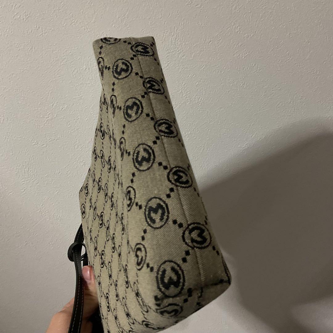 ファボチャン 使用２日 美品 モラビト レザー×ジャガード ショルダー