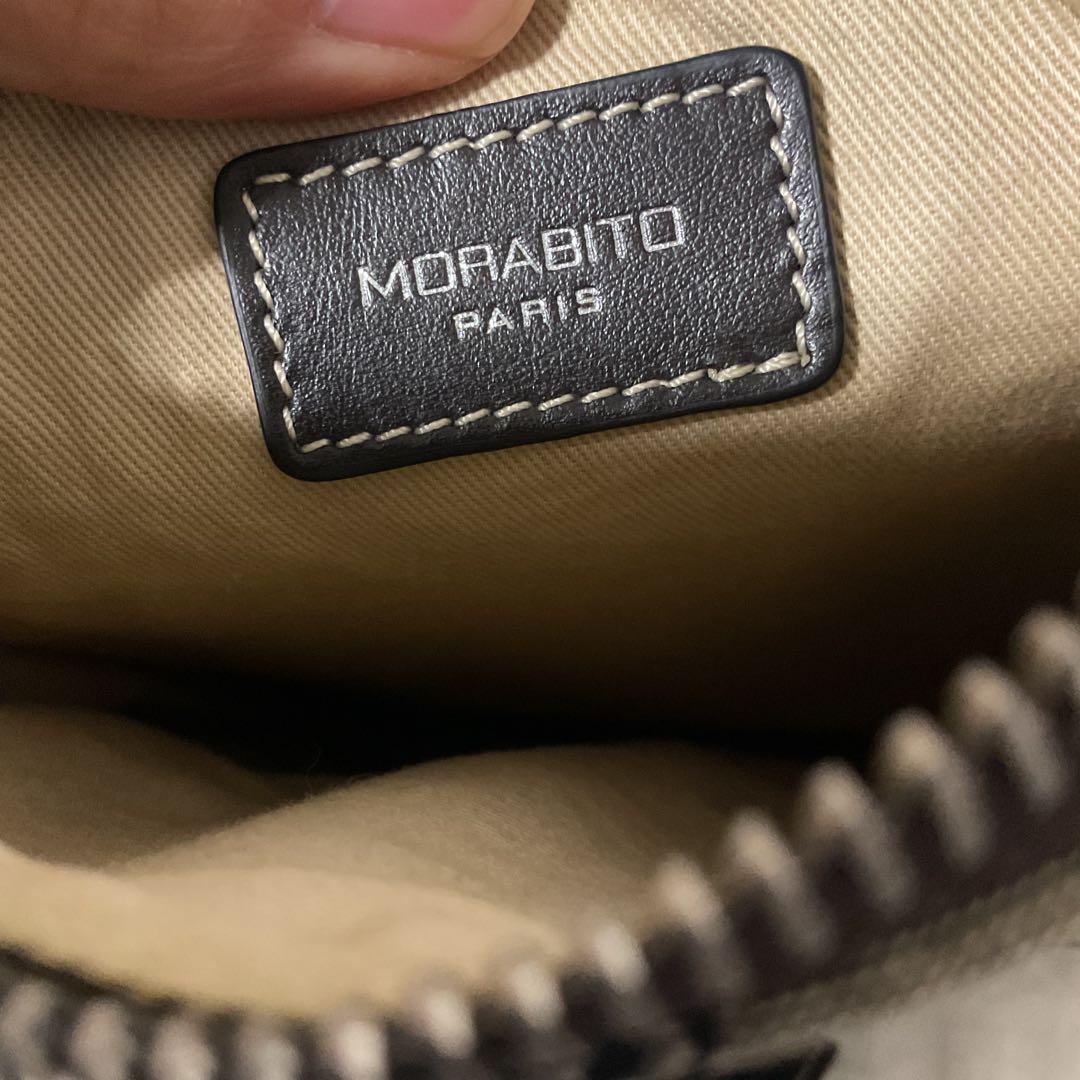 ファボチャン 使用２日 美品 モラビト レザー×ジャガード ショルダー