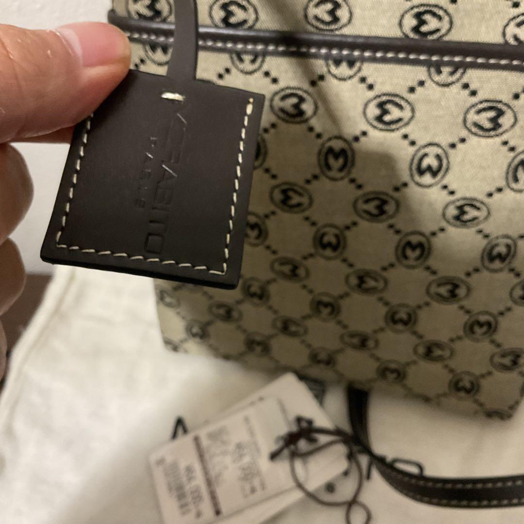 ファボチャン 使用２日 美品 モラビト レザー×ジャガード ショルダー