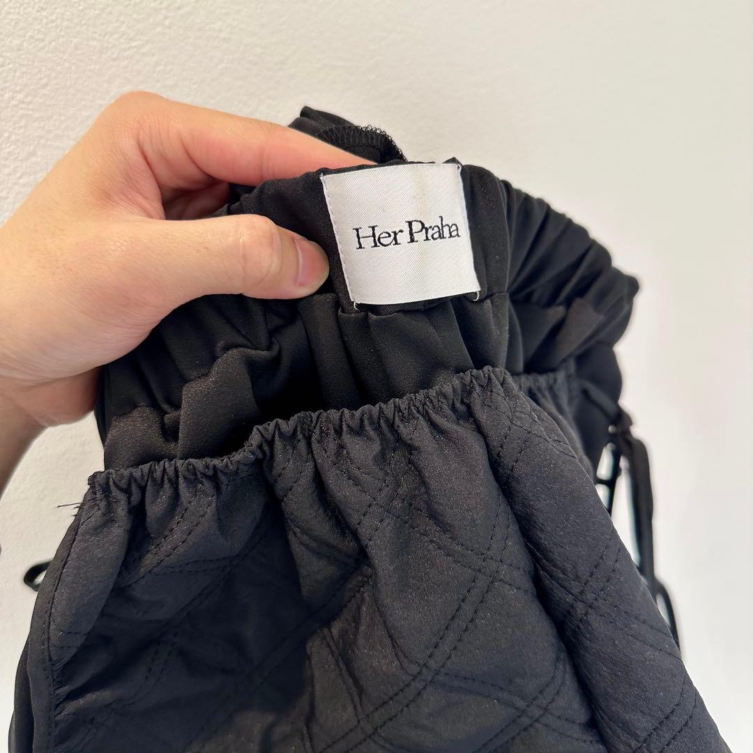 Litmus HerPraha キルティング×レース ショートパンツ 黒 完売品