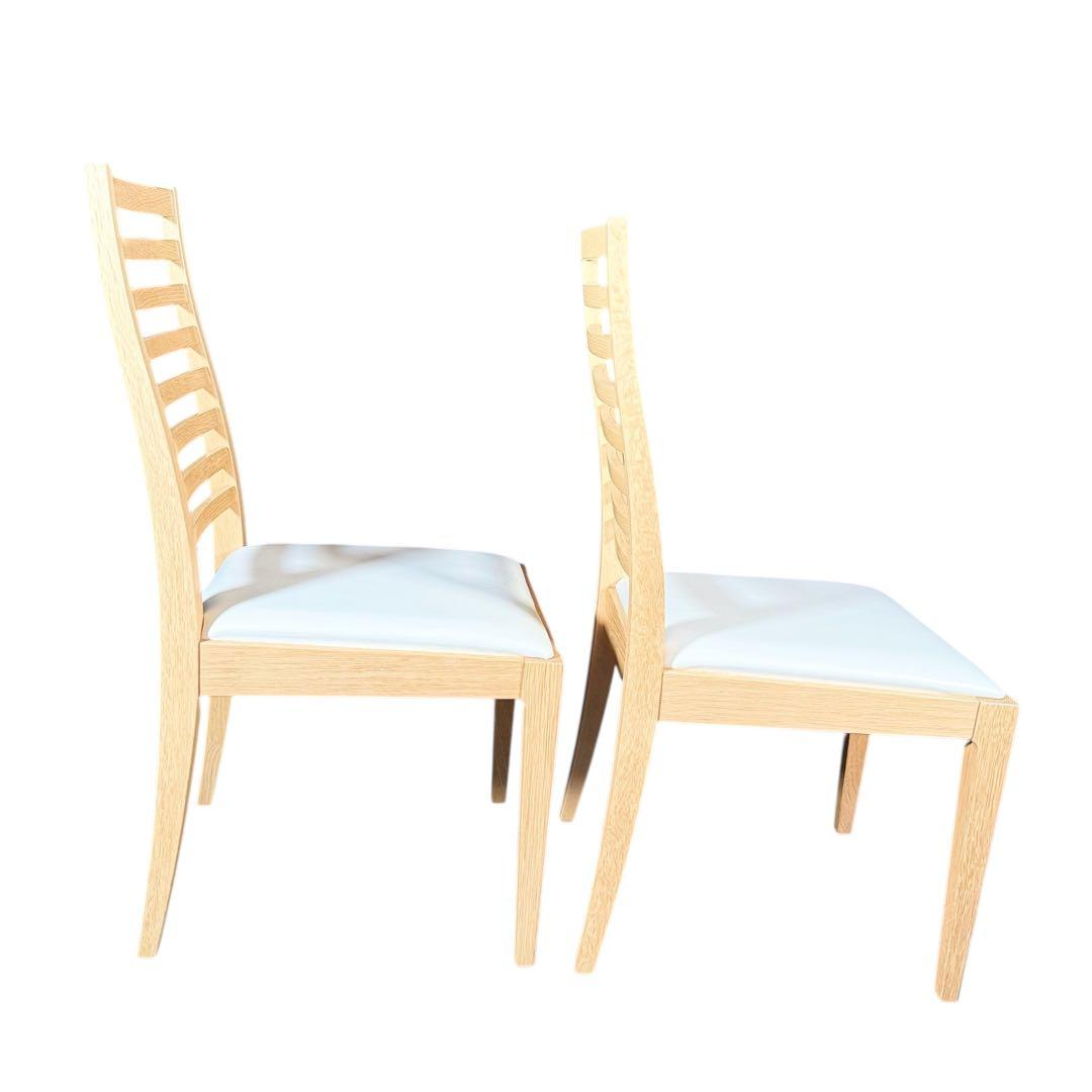 HR820-1 【美品】秋田木工 アキモク　N-005ダイニングチェア 2脚