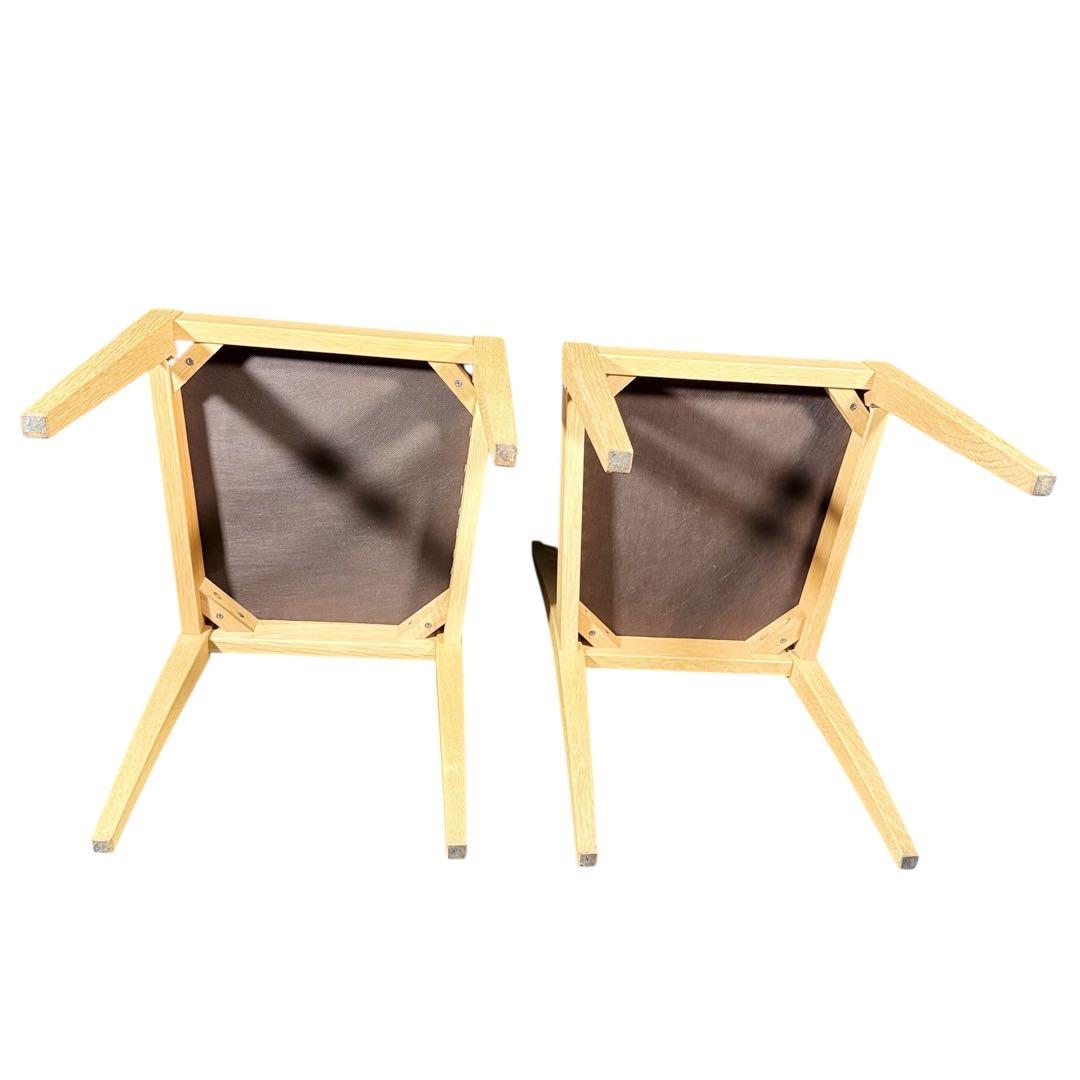 HR820-1 【美品】秋田木工 アキモク　N-005ダイニングチェア 2脚