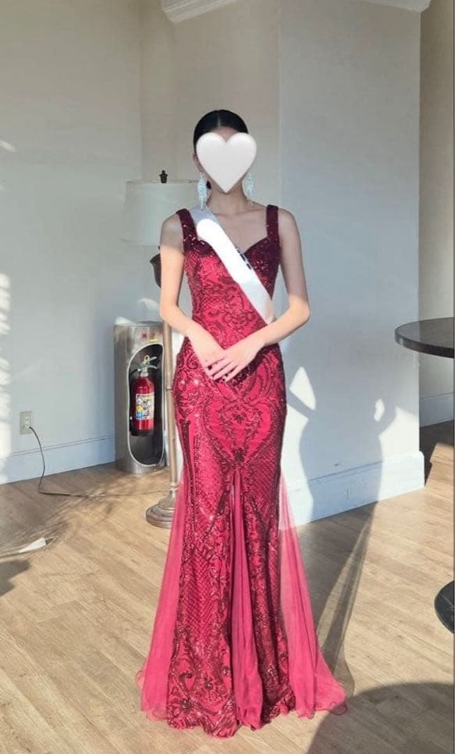 【早い者勝ち！】フィッシュテール 赤ドレス