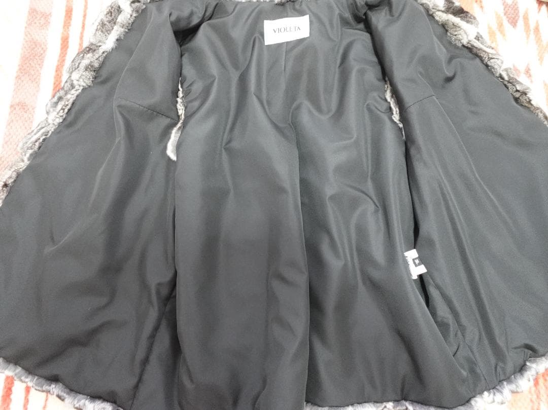 新品同様☆３L　VIOLETA　ファー　ベスト　ラビット系　ビオレッタ