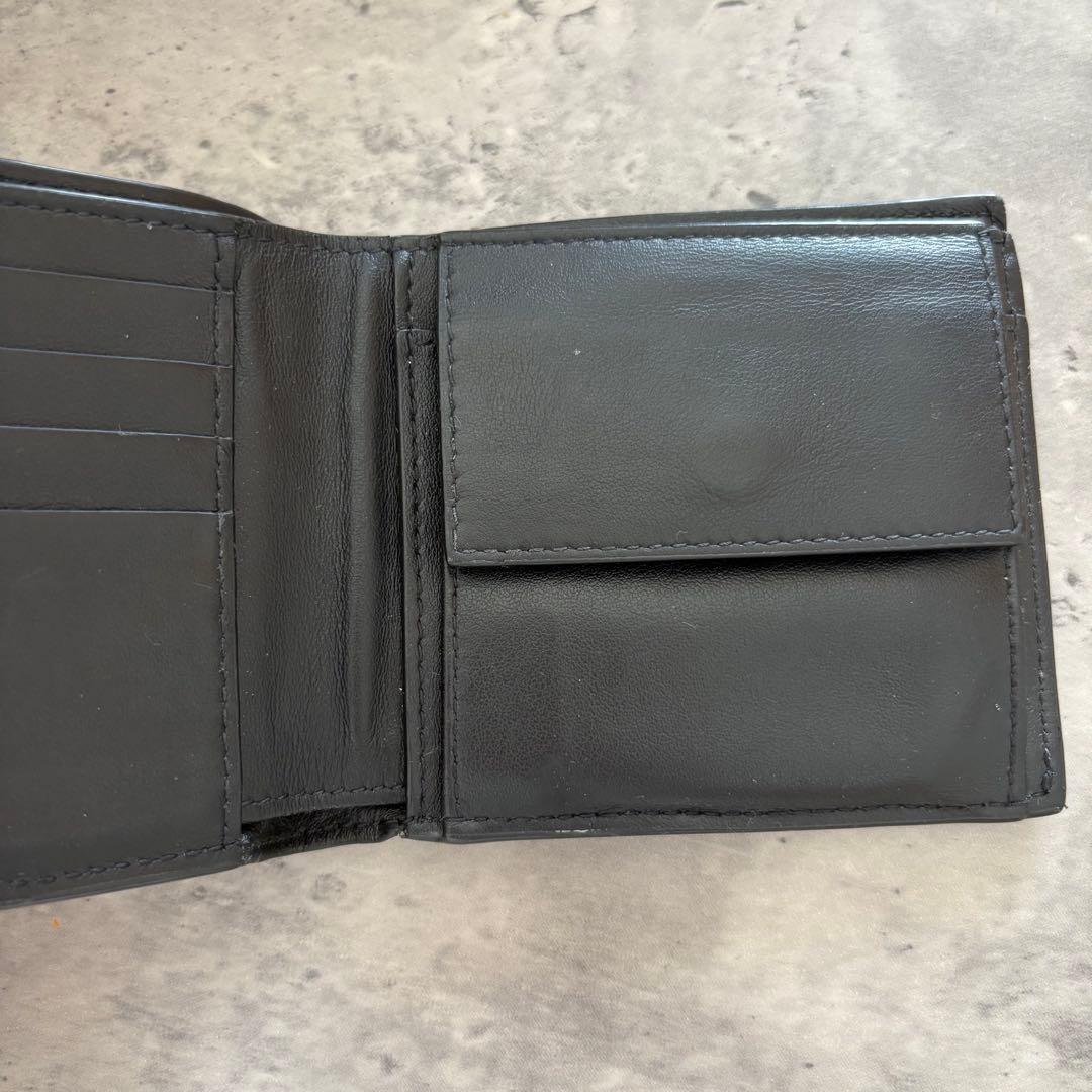 BOTTEGA VENETA ボッテガヴェネタ 二つ折り財布 ブラック