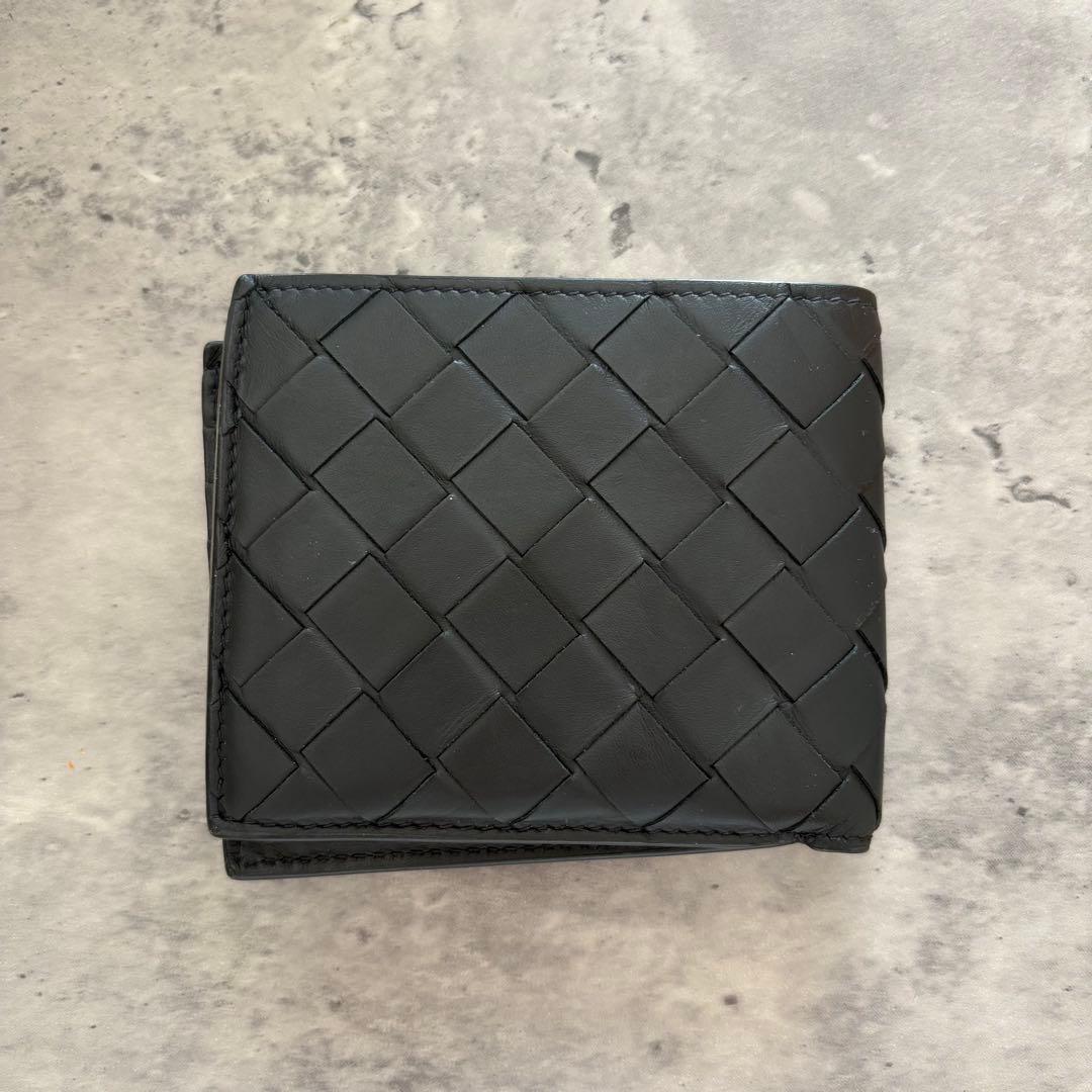 BOTTEGA VENETA ボッテガヴェネタ 二つ折り財布 ブラック