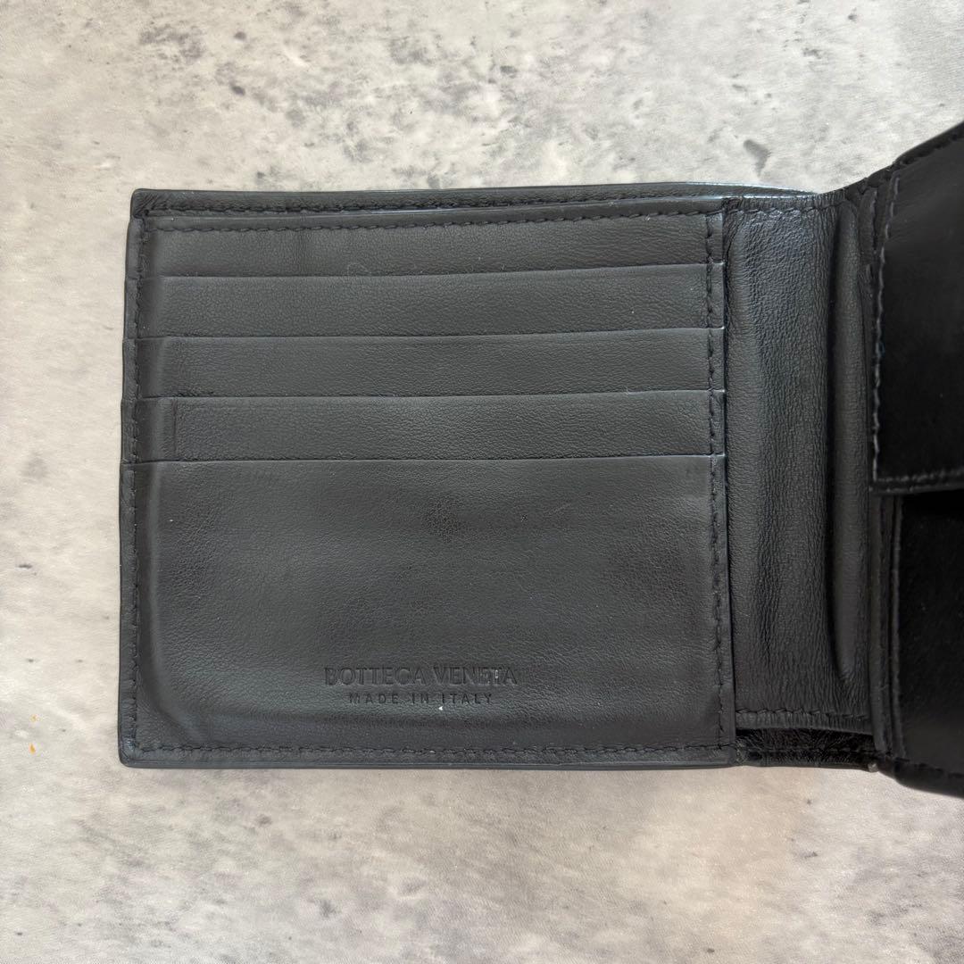 BOTTEGA VENETA ボッテガヴェネタ 二つ折り財布 ブラック