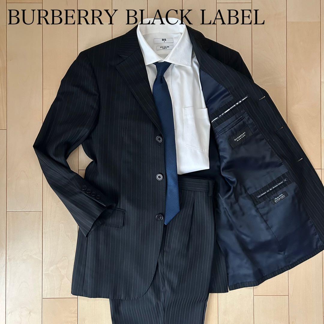 BURBERRY BLACK LABEL ピンストライプスーツ