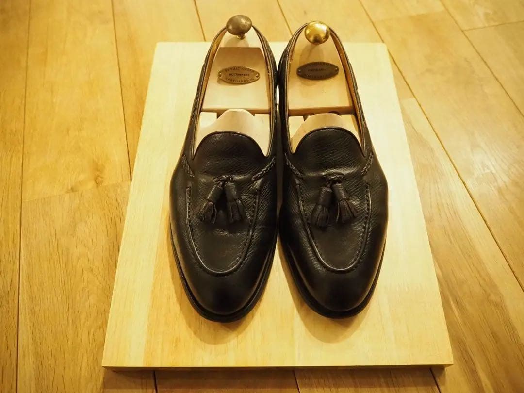 エドワードグリーンBelgraviaネイビーユタカーフ8½-9(8.5)E184