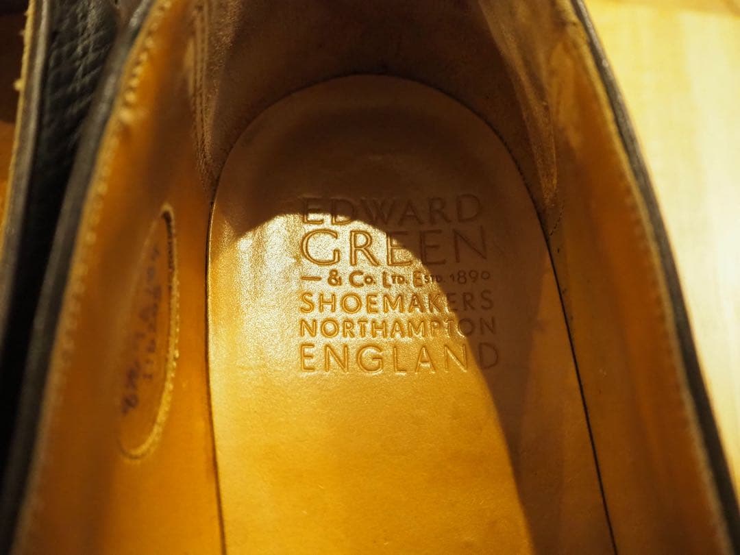 エドワードグリーンBelgraviaネイビーユタカーフ8½-9(8.5)E184