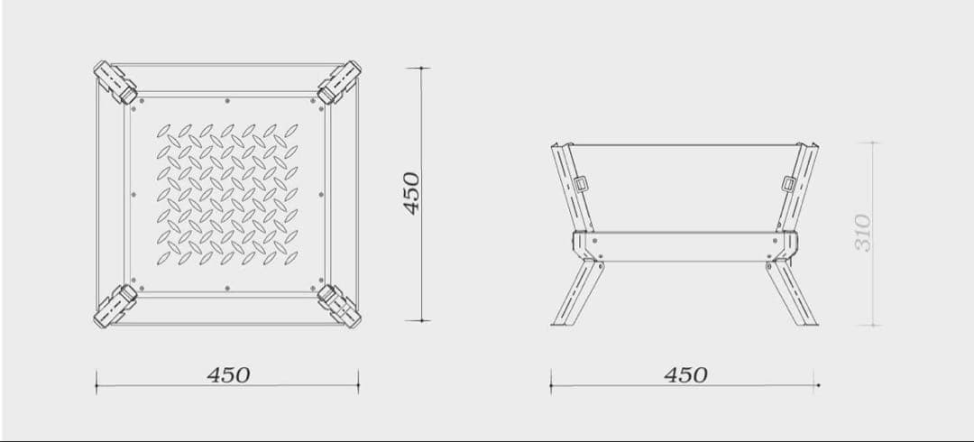 焚き火台:クラゲ焚き火台/CAMVIL(ケムビル)