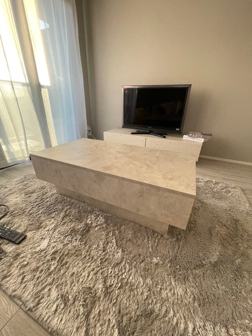 引き出し収納付き　センター　ローテーブル