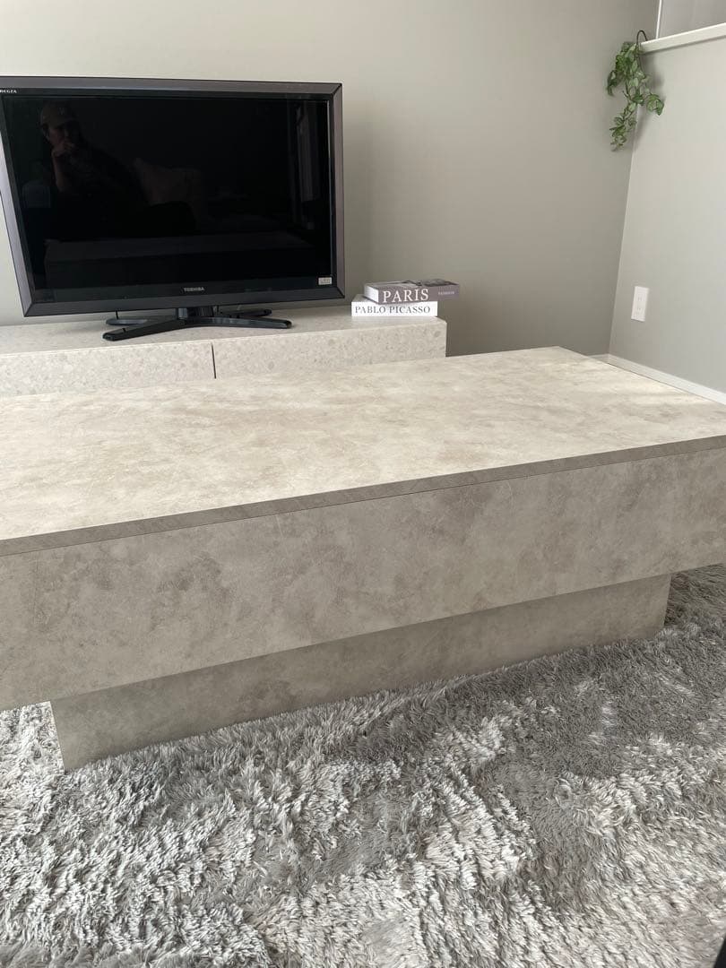 引き出し収納付き　センター　ローテーブル