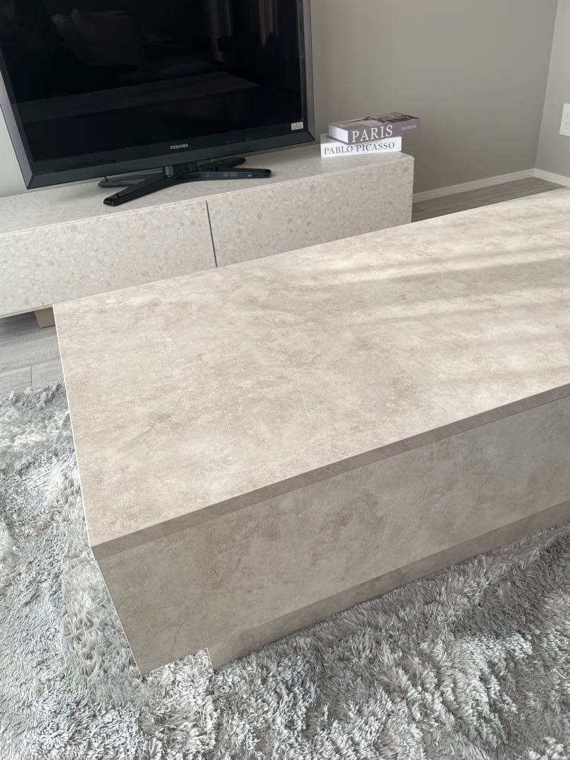 引き出し収納付き　センター　ローテーブル