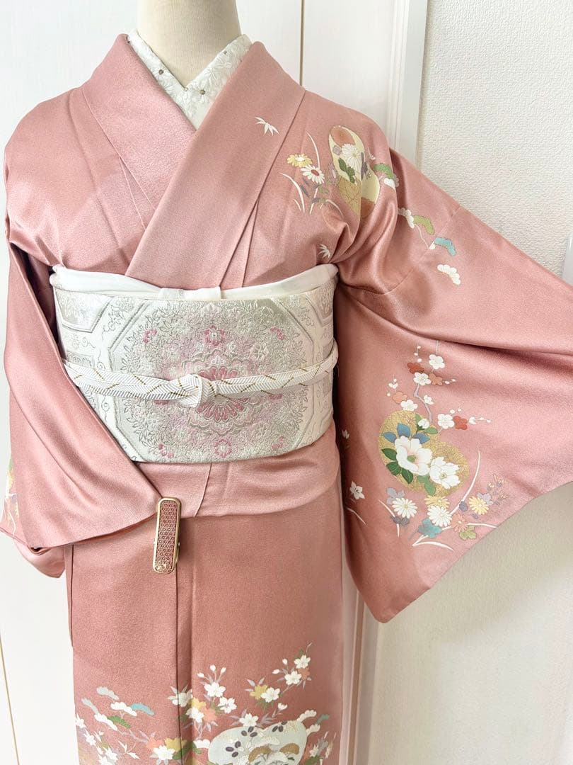 美品　正絹訪問着　フルセット4点　入学式　七五三　お宮参り　結婚式