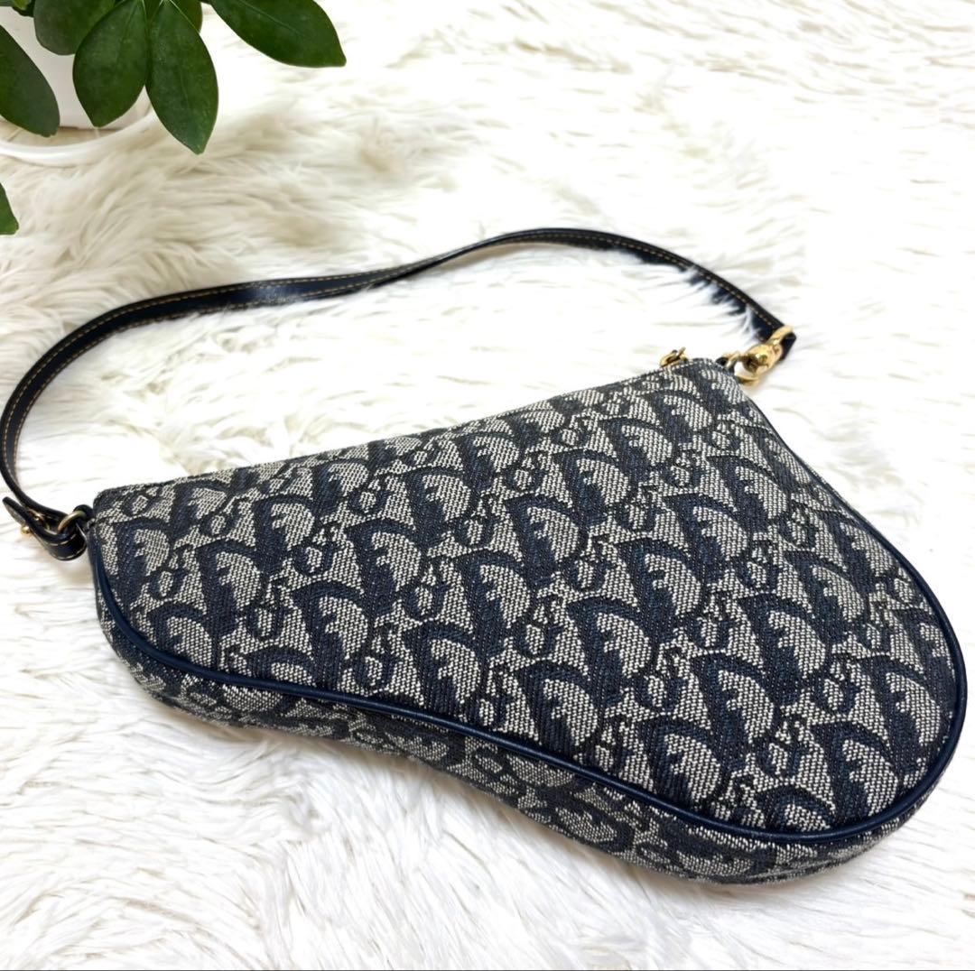 【美品】Christian Dior トロッター　サドルバッグ ショルダーバッグ