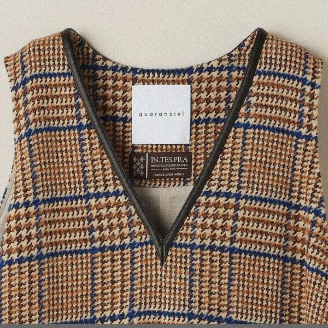 quaranciel INTESPRA ツイード チェックジャンパースカート