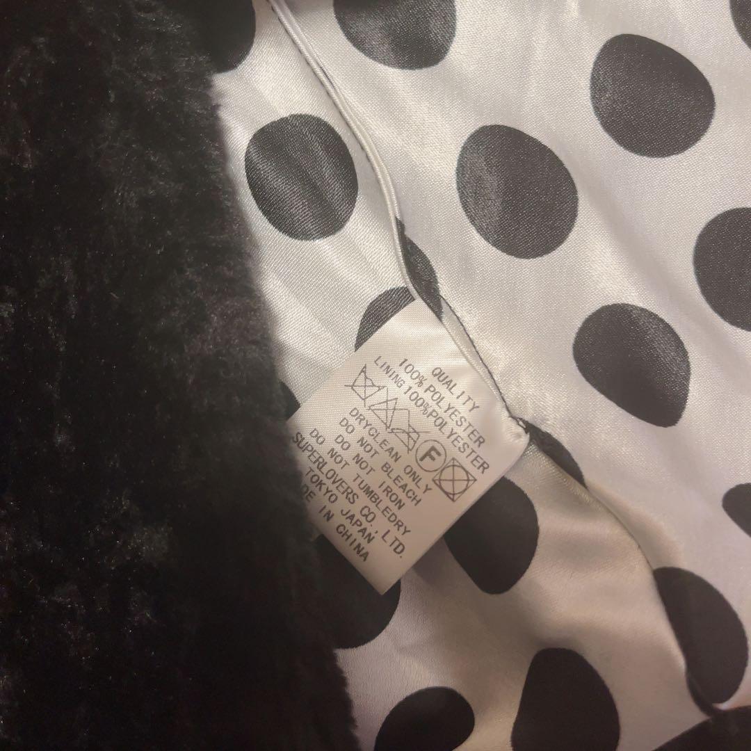 激レア　SUPER LOVERS ウサギ耳付きポンチョ　黒