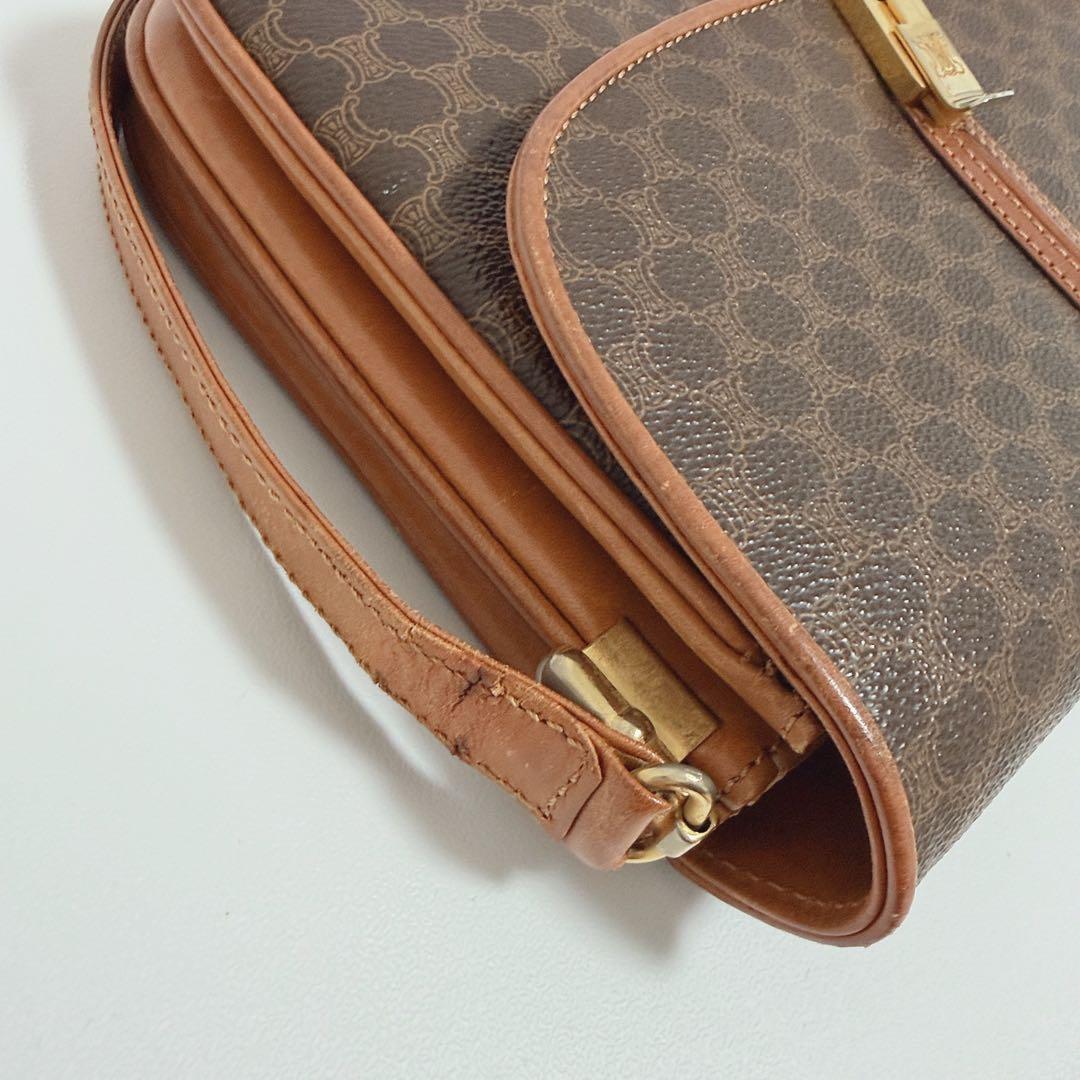 CELINE セリーヌ　マカダムショルダーバッグ 美品