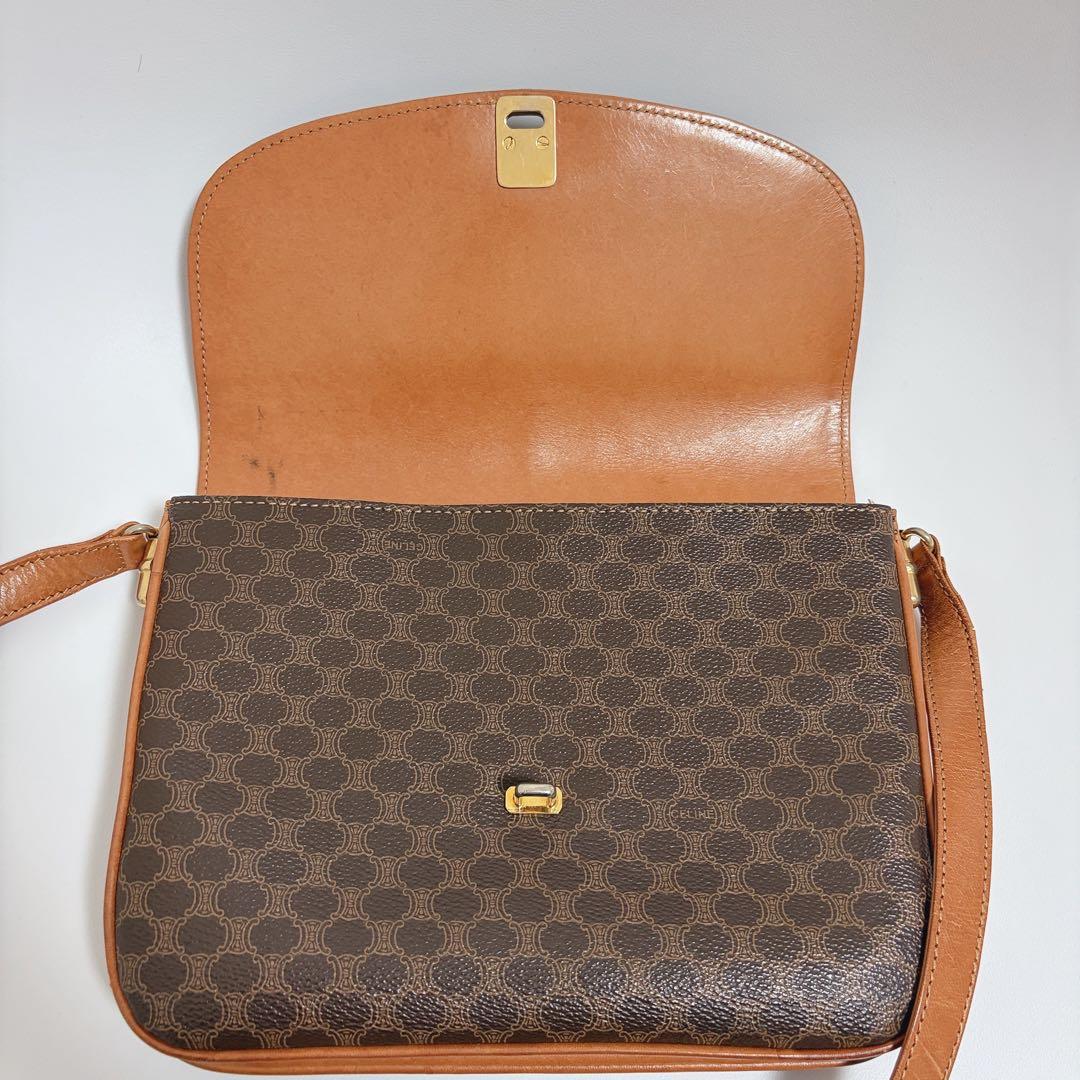 CELINE セリーヌ　マカダムショルダーバッグ 美品