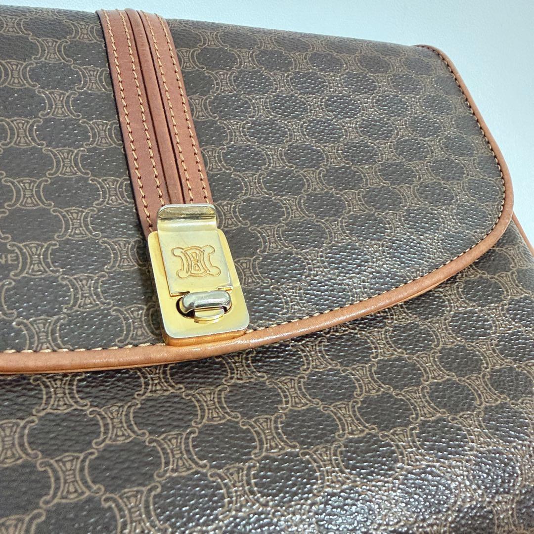 CELINE セリーヌ　マカダムショルダーバッグ 美品