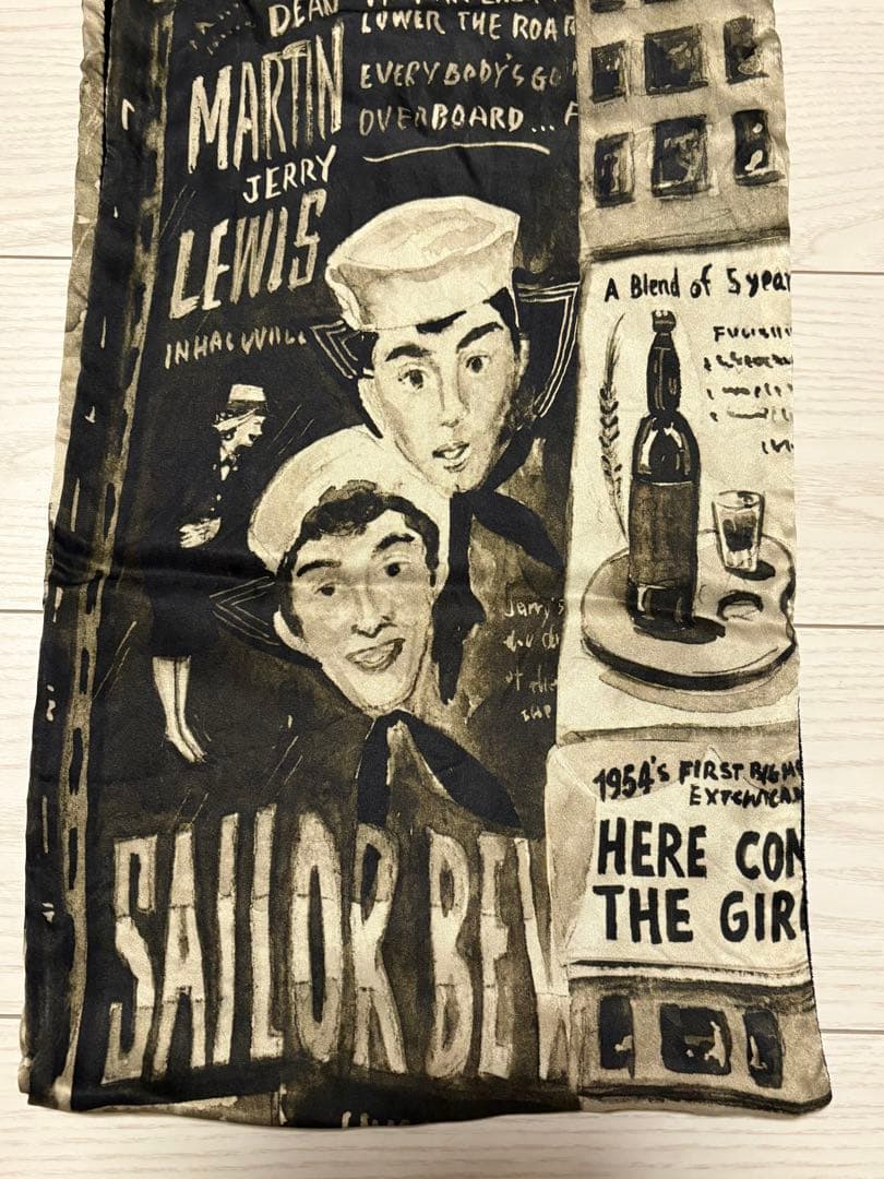 小物 PORTER CLASSICTIMES SQUARE SILK STOLE