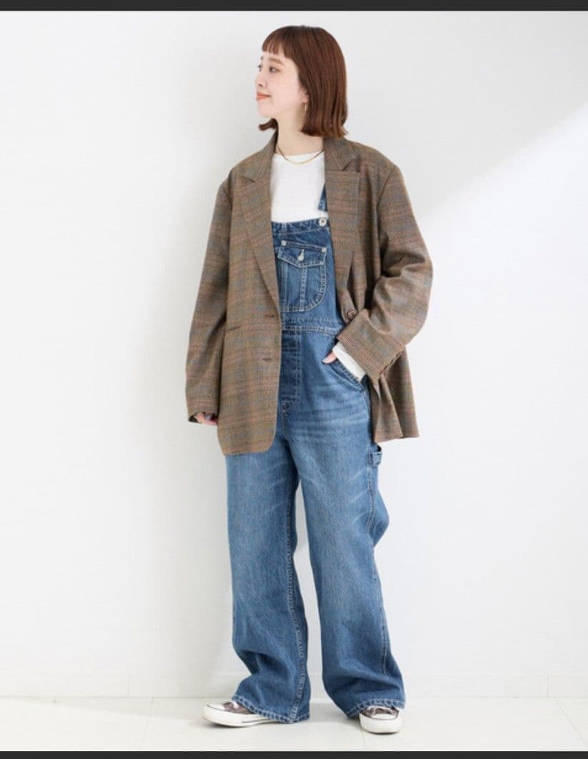 ★美品★B.C STOCKブルー オーバーオール　サロペット