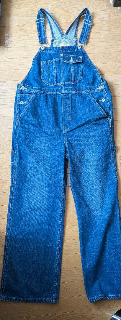 ★美品★B.C STOCKブルー オーバーオール　サロペット