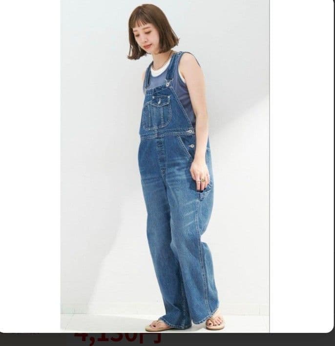 ★美品★B.C STOCKブルー オーバーオール　サロペット