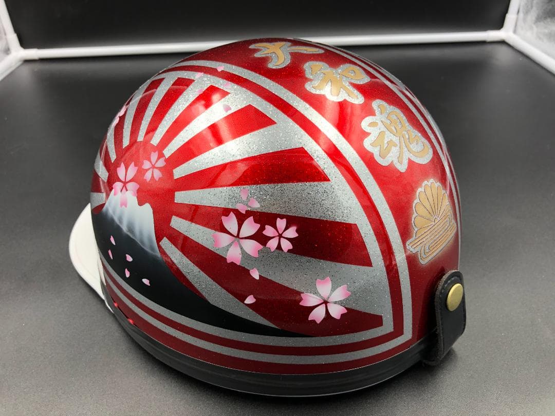 コルク半　カスタム　富士日章　マジック　キャンディレッド　ラメ　桜　高級クリヤ