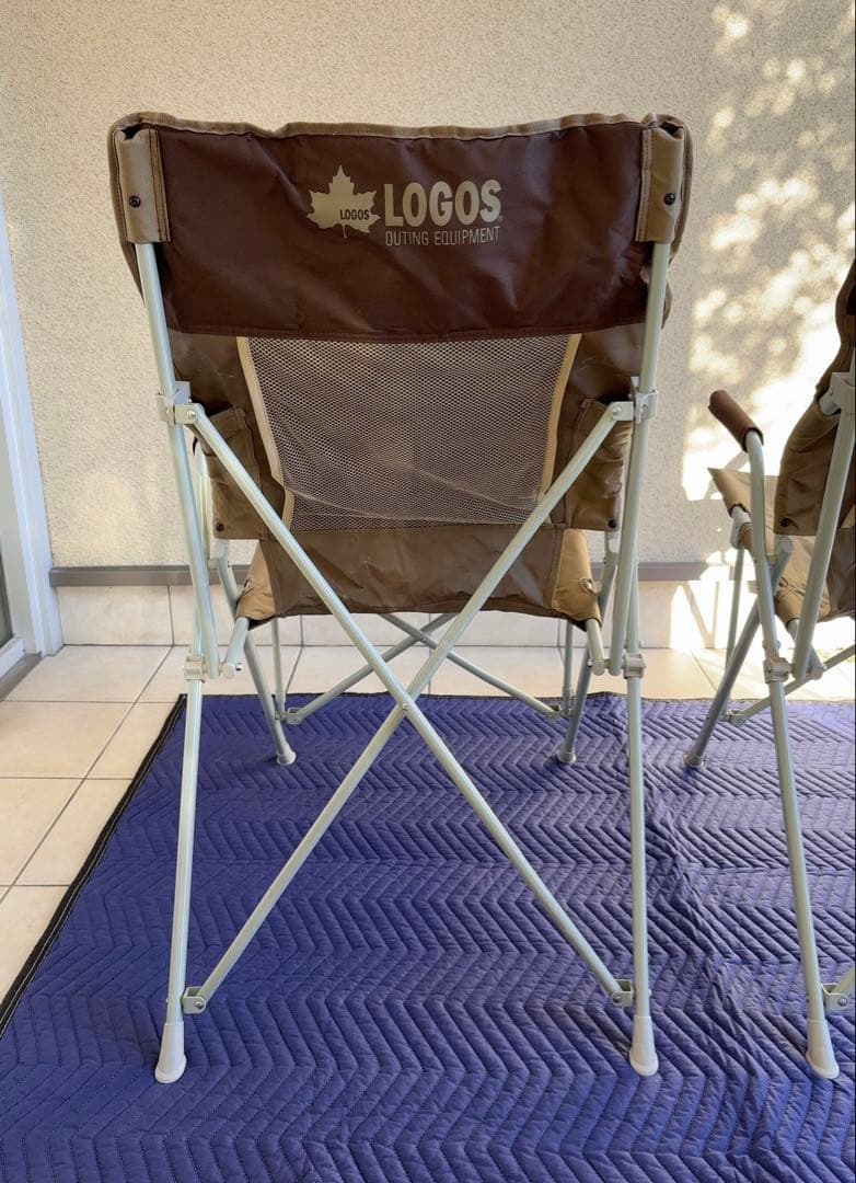 LOGOS ロゴス Life バックホールドチェア(ブラウン)【使用頻度少な目】