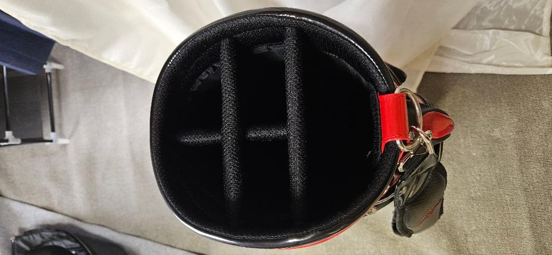 Callaway ゴルフバッグ 黒/赤 5分割　フード有クラブカバーサービス付き