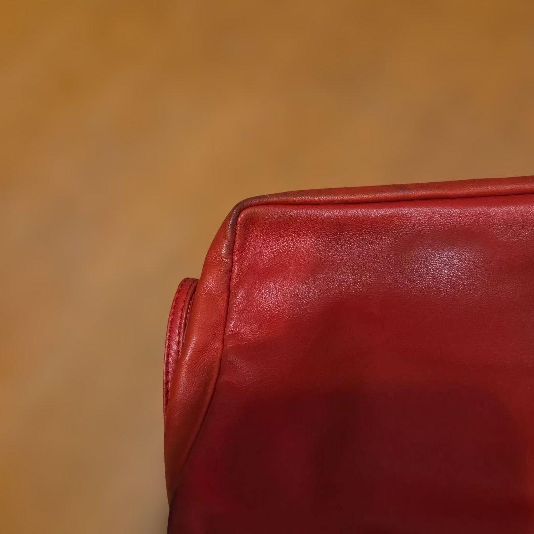 n*8様 オールドLOEWE 　斜め掛け　ナッパレザー　レッド レザー ショルダ