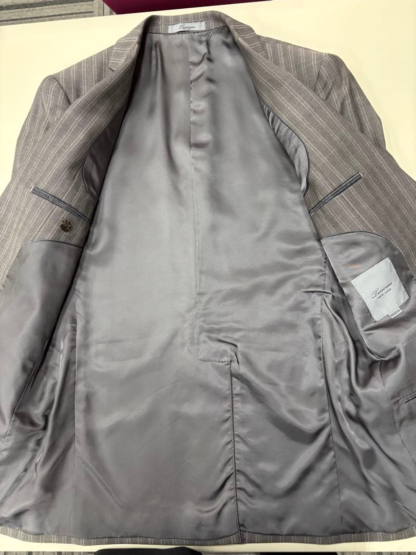 【美品】TENORAS スリーピーススーツ ストライプM