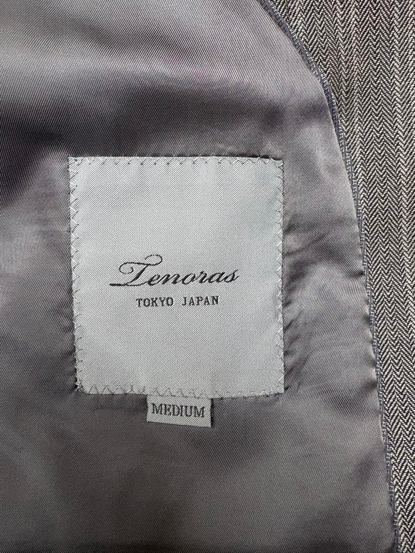 【美品】TENORAS スリーピーススーツ ストライプM