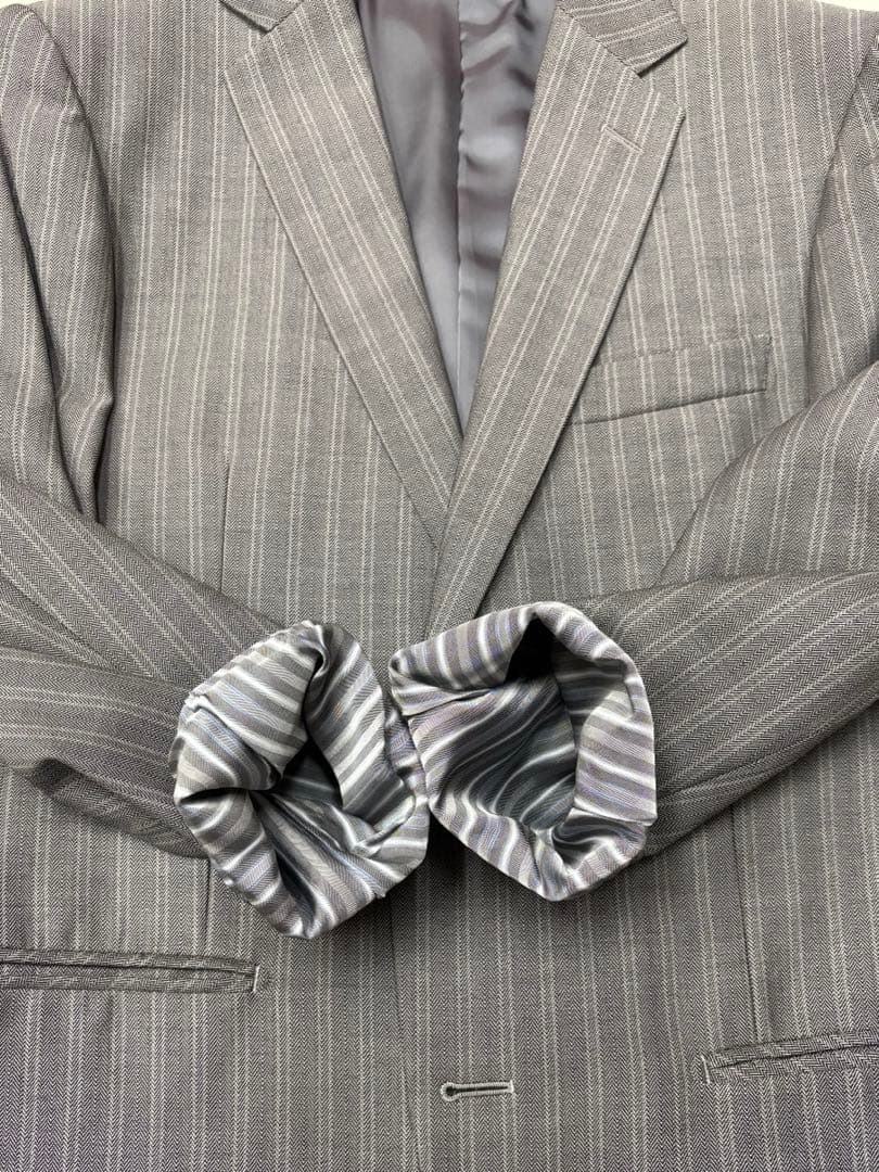 【美品】TENORAS スリーピーススーツ ストライプM