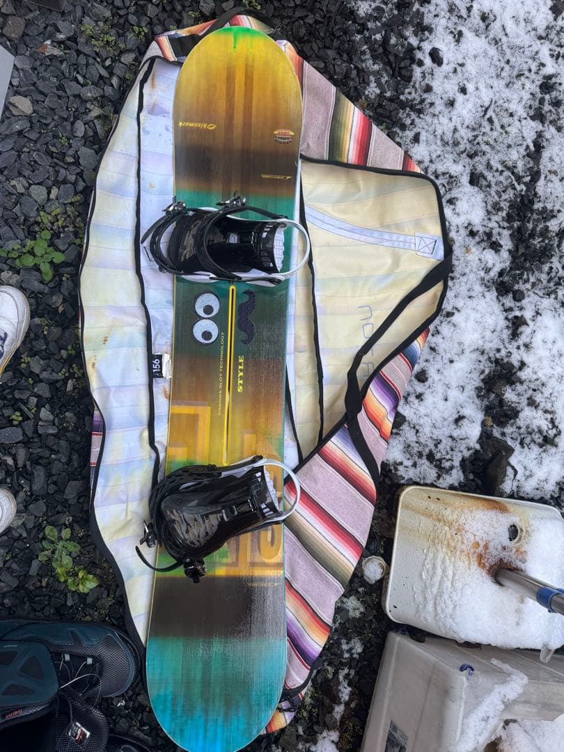 スノーボード ボード 板 ブーツ付き ケース付き キスマーク　kissmark