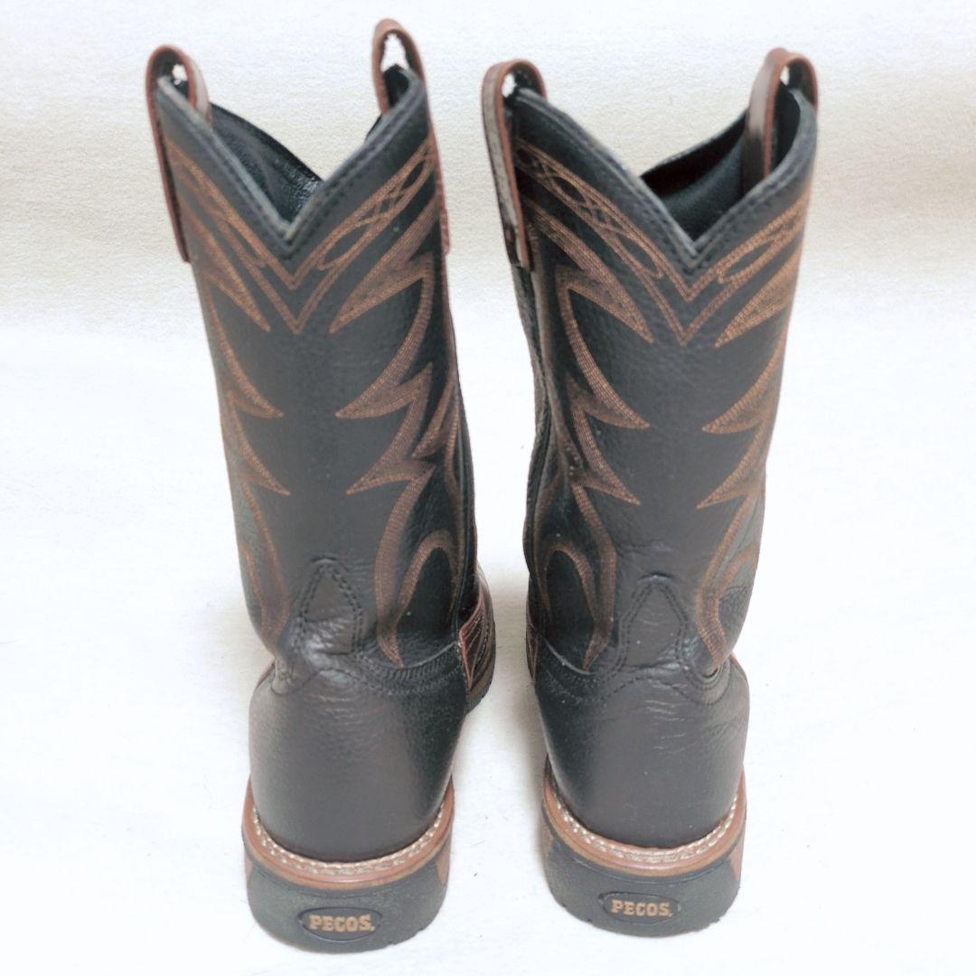 【美品・箱付】レッドウィング 1121 ペコスブーツ 黒×茶 8D 26cm