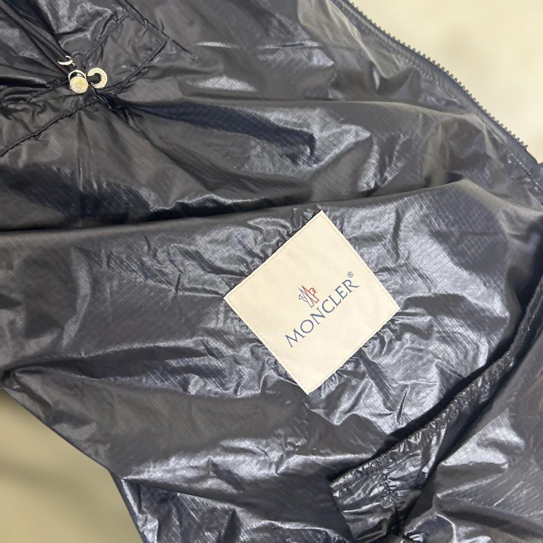 【美品】MONCLER ナイロン　ロング　ミリタリーコート　バッグロゴ　フード